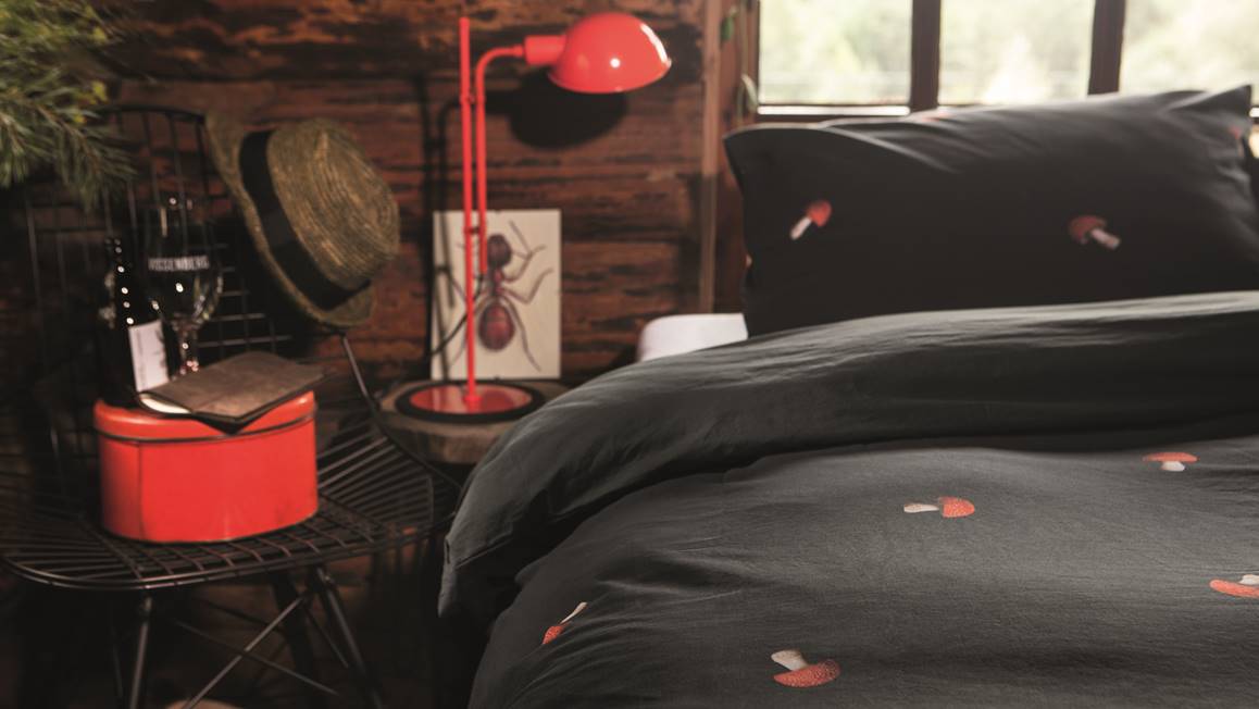 SNURK Mushrooms housse de couette en flanelle