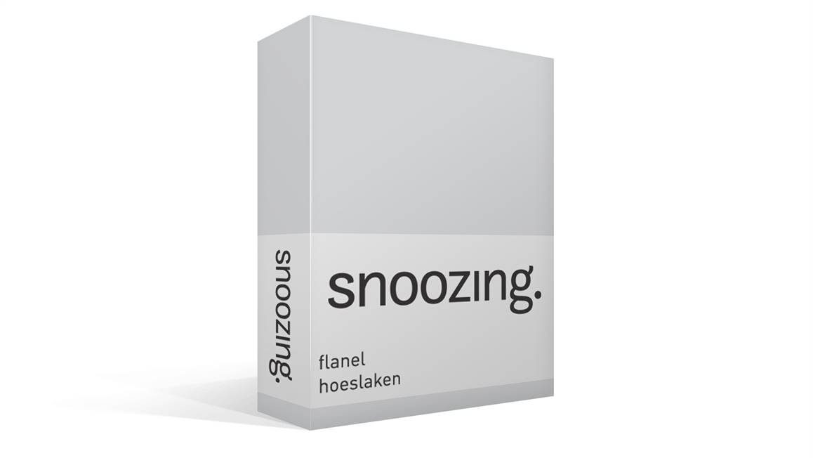 Snoozing drap-housse flanelle - Gris 