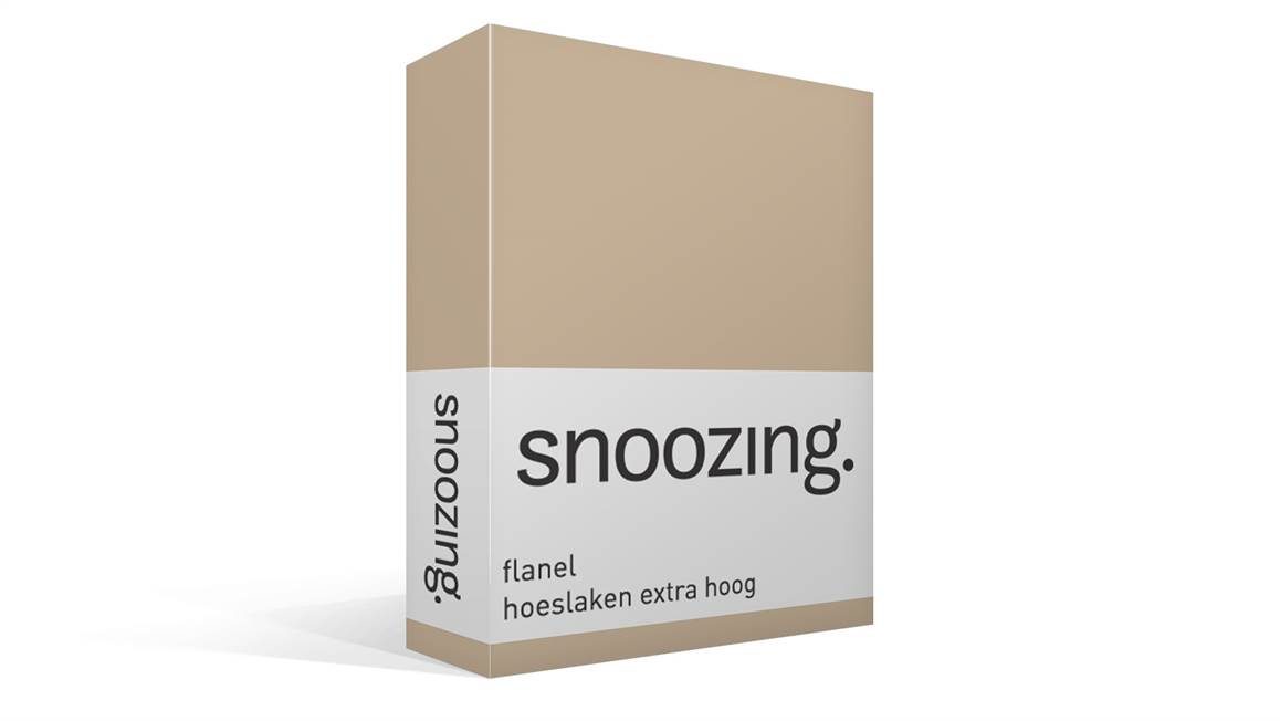Snoozing drap-housse grand bonnet flanelle