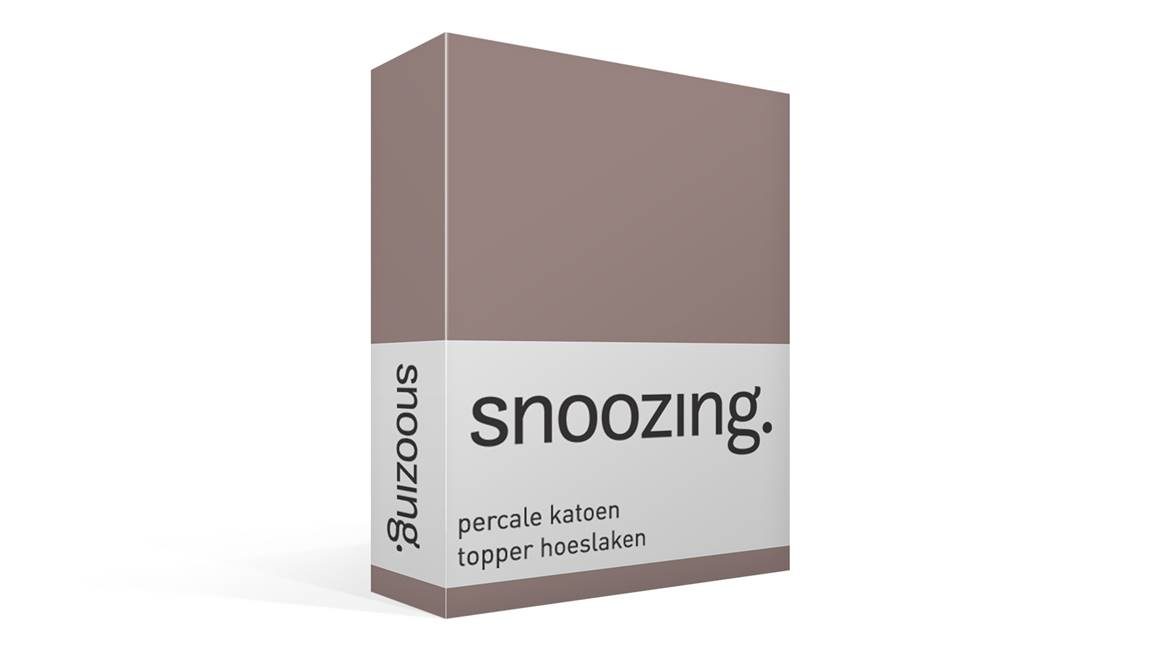 Snoozing drap-housse surmatelas en percale de coton