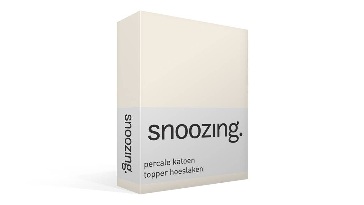 Snoozing drap-housse surmatelas en percale de coton