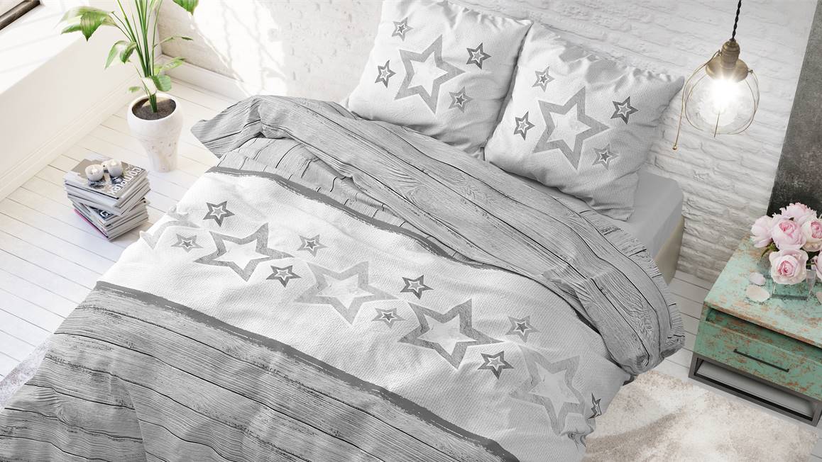 Sleeptime Stars and Stars housse de couette en flanelle