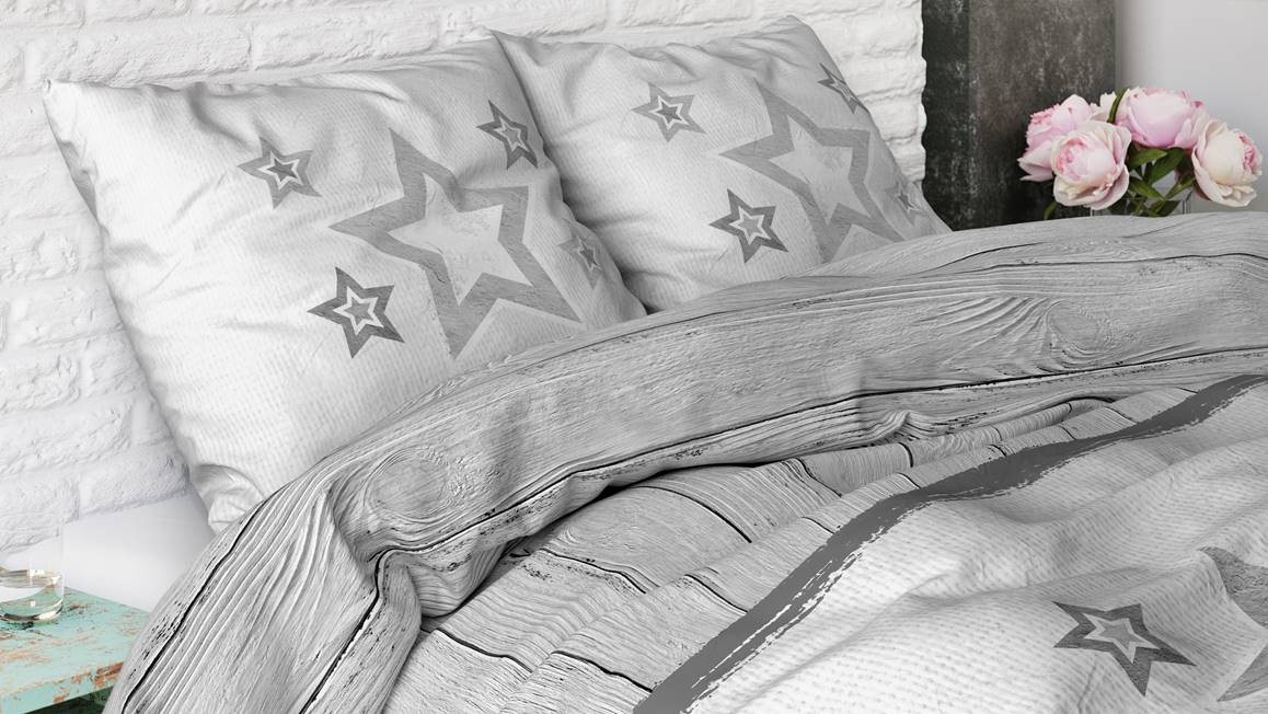 Sleeptime Stars and Stars housse de couette en flanelle