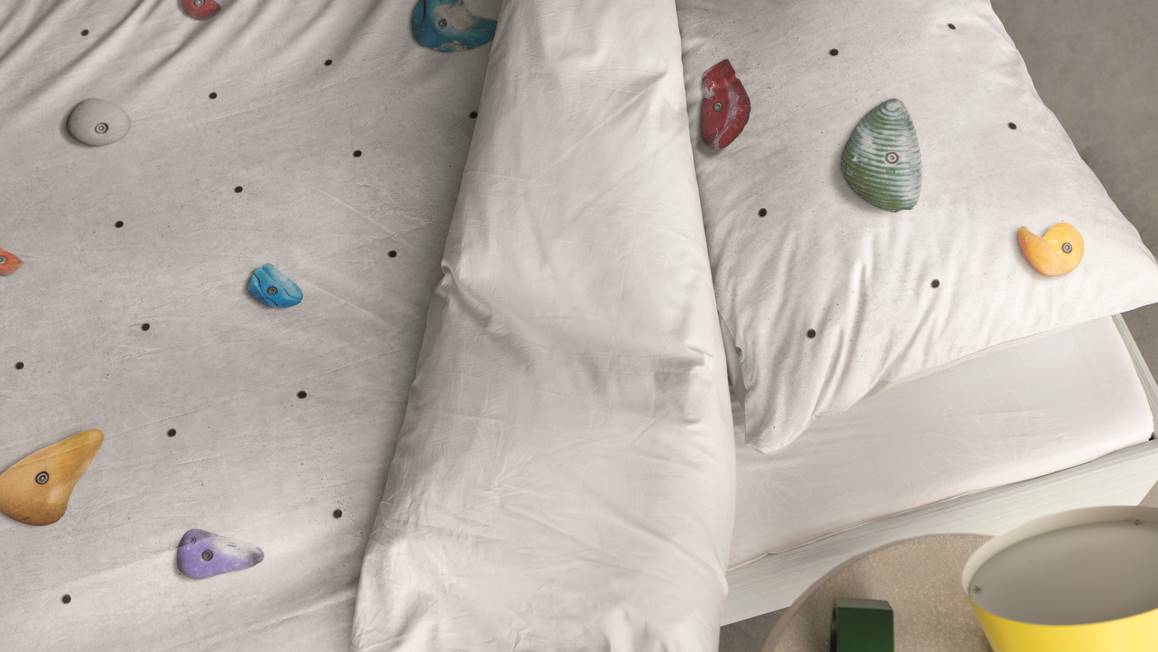 SNURK Mur d’escalade housse de couette