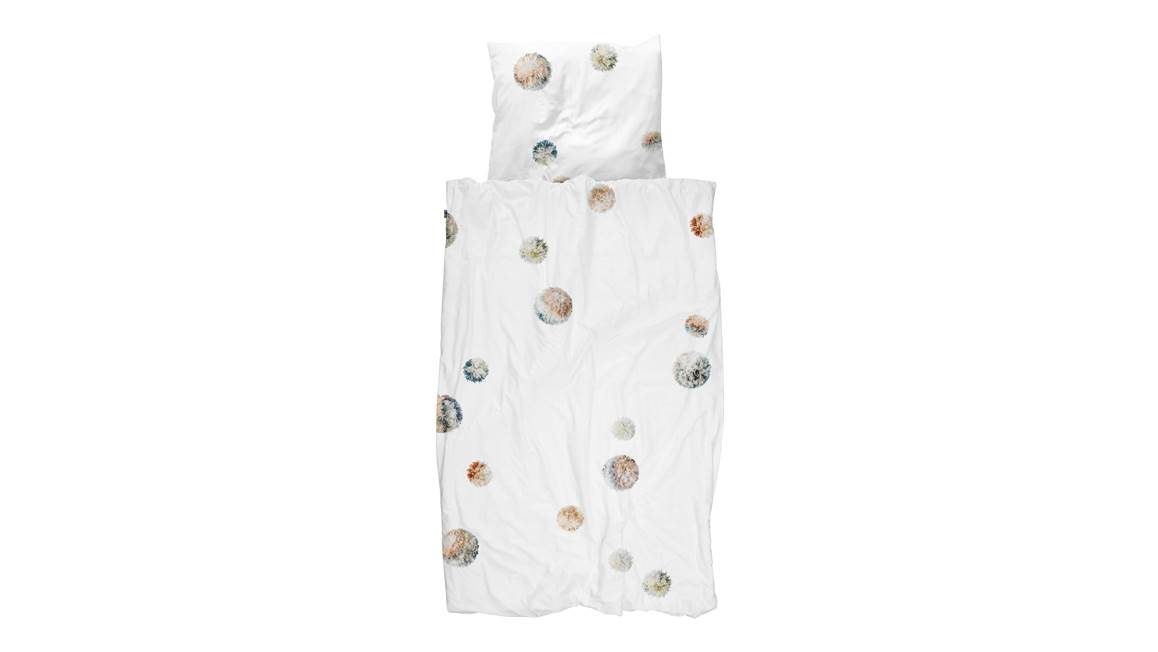 SNURK Pompon housse de couette en flanelle