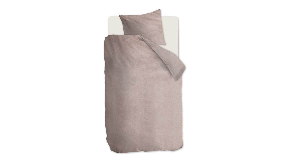 Beddinghouse Frost housse de couette en flanelle rose poudré