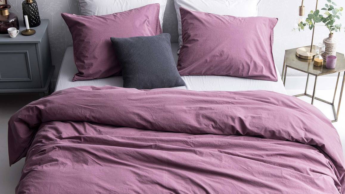 De Coton Percale Linge De Lit The New Vintage Violet De Walra