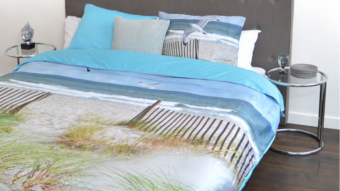 Snoozing Plage housse de couette en flanelle