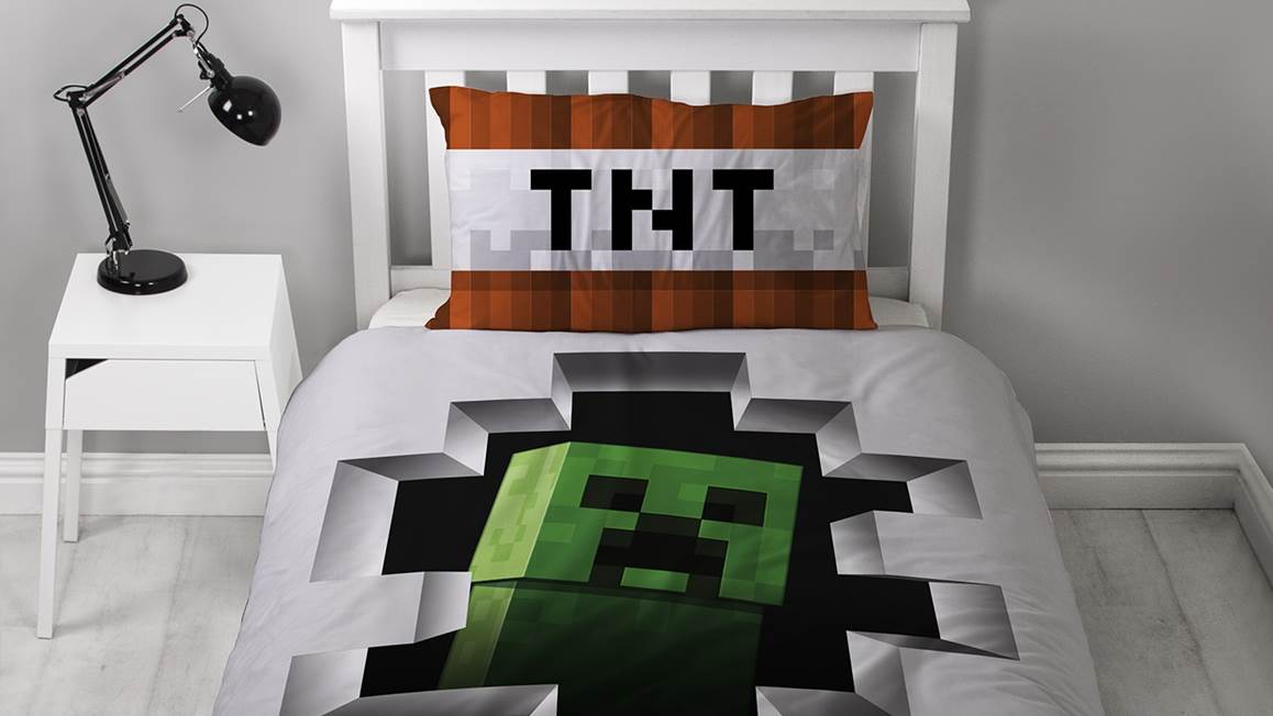 Minecraft housse de couette