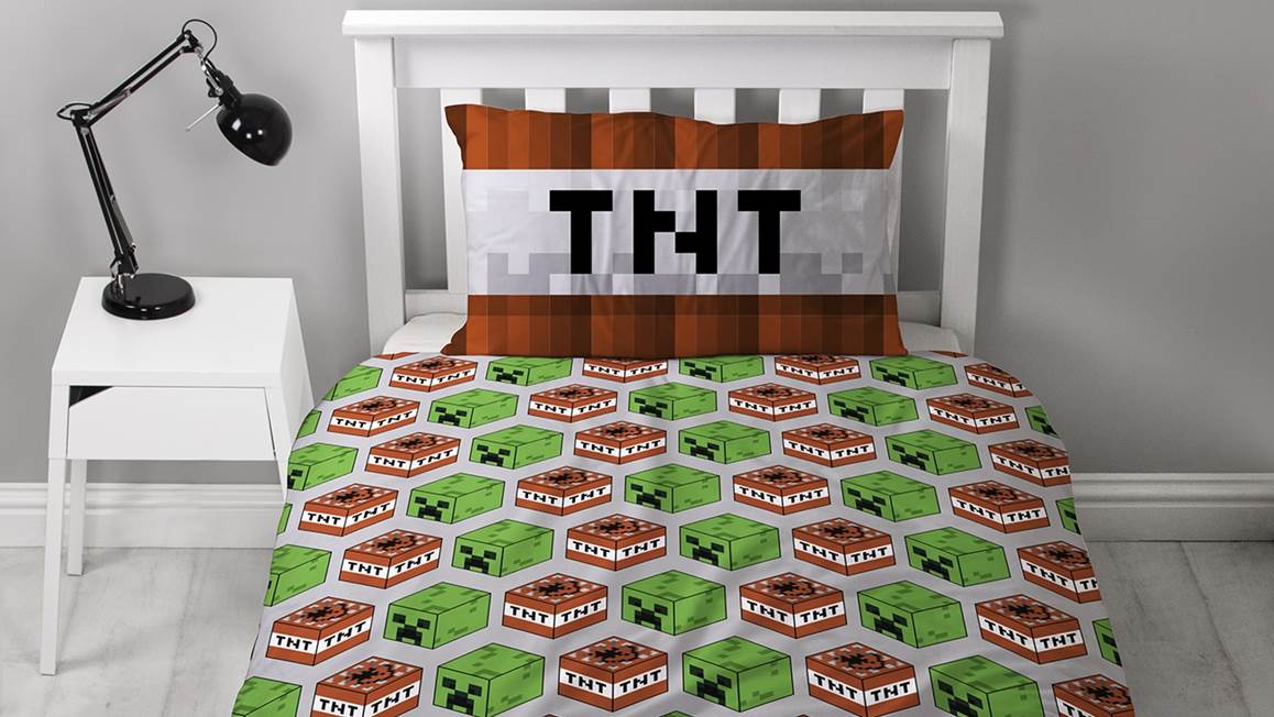 Minecraft housse de couette