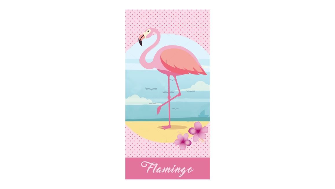 Flamingo drap de plage