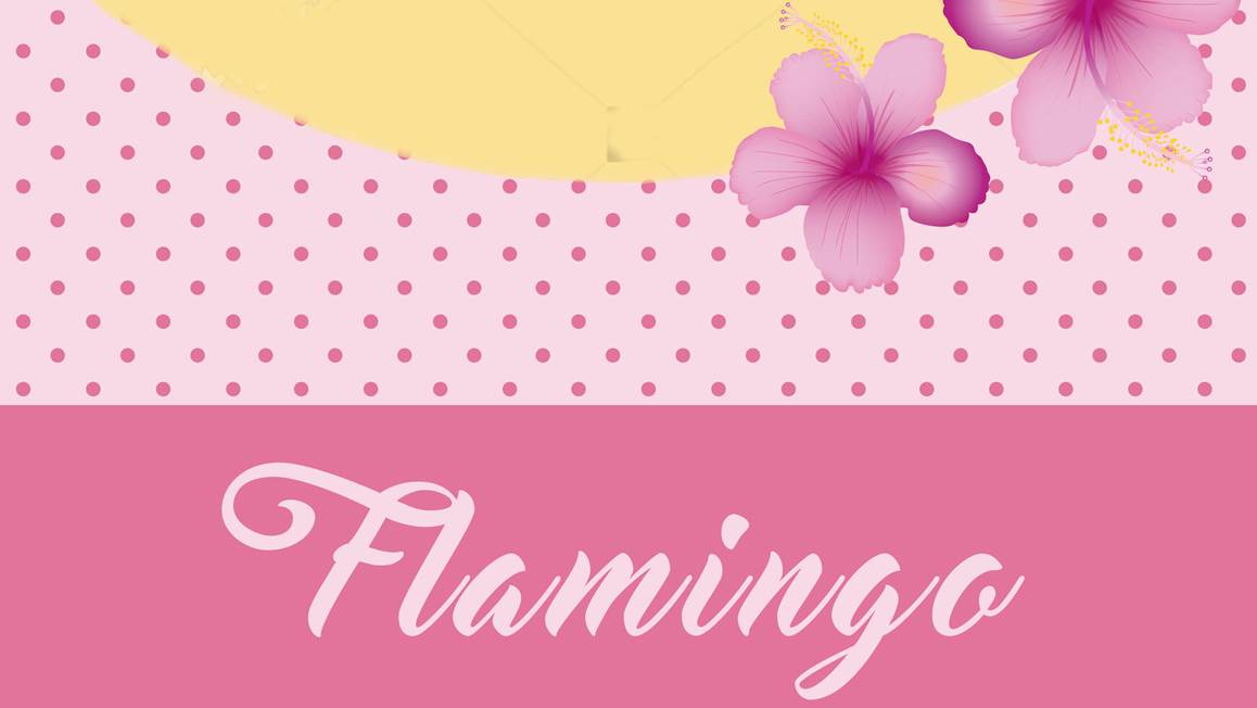 Flamingo drap de plage