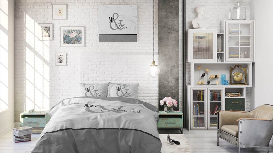 Dreamhouse Mr and Mrs housse de couette