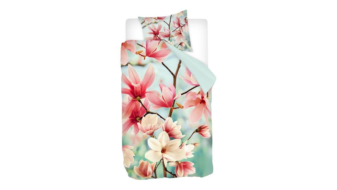 Snoozing Magnolia housse de couette en flanelle