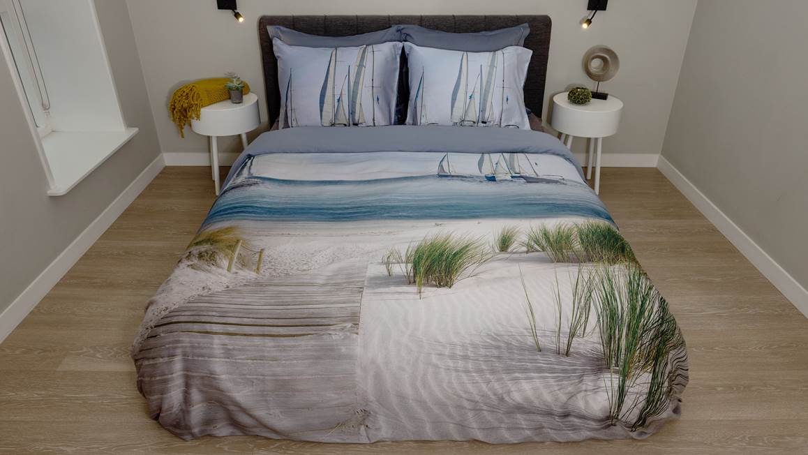 Snoozing Dunes housse de couette bleu