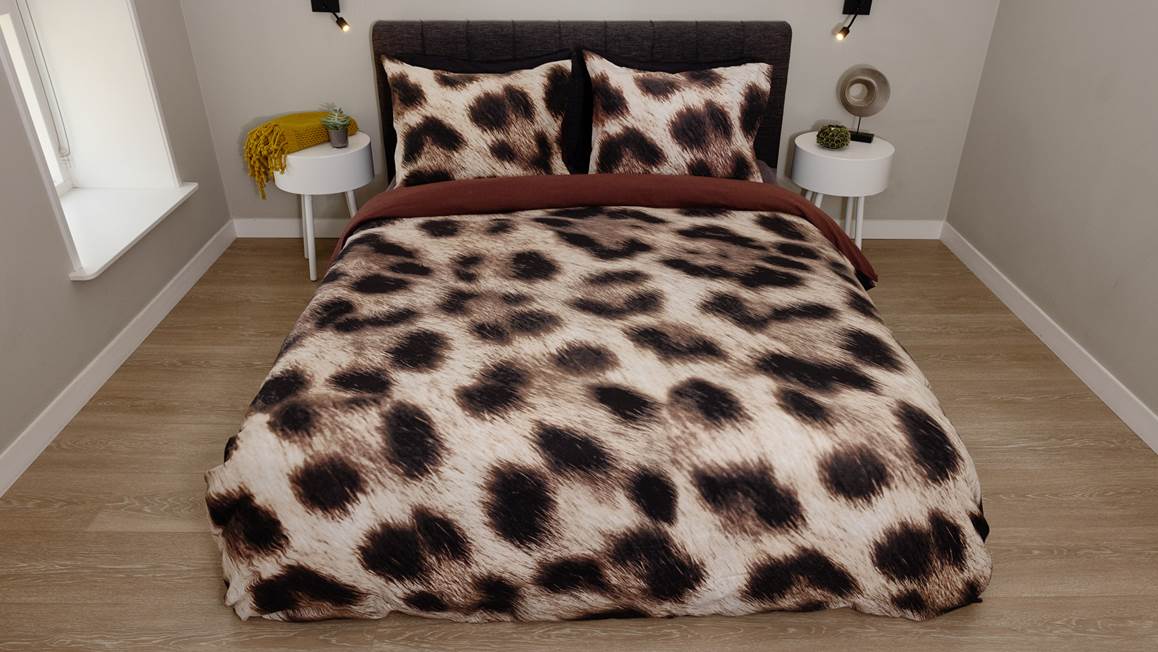 Snoozing Jaguar housse de couette en flanelle