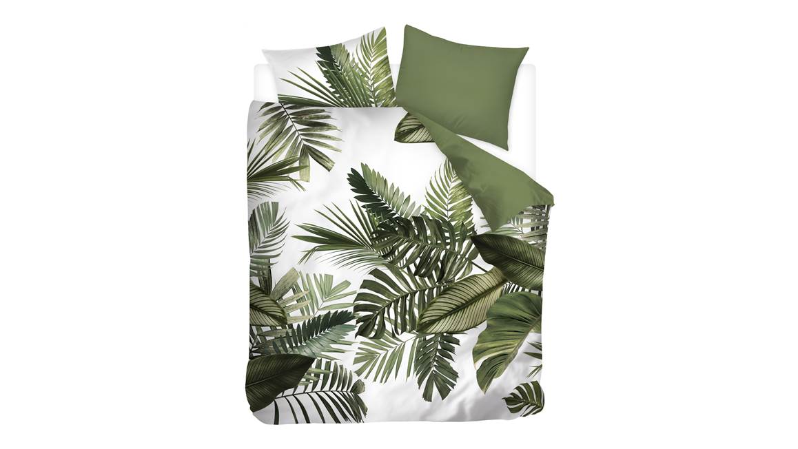 Snoozing Palm Leaves housse de couette