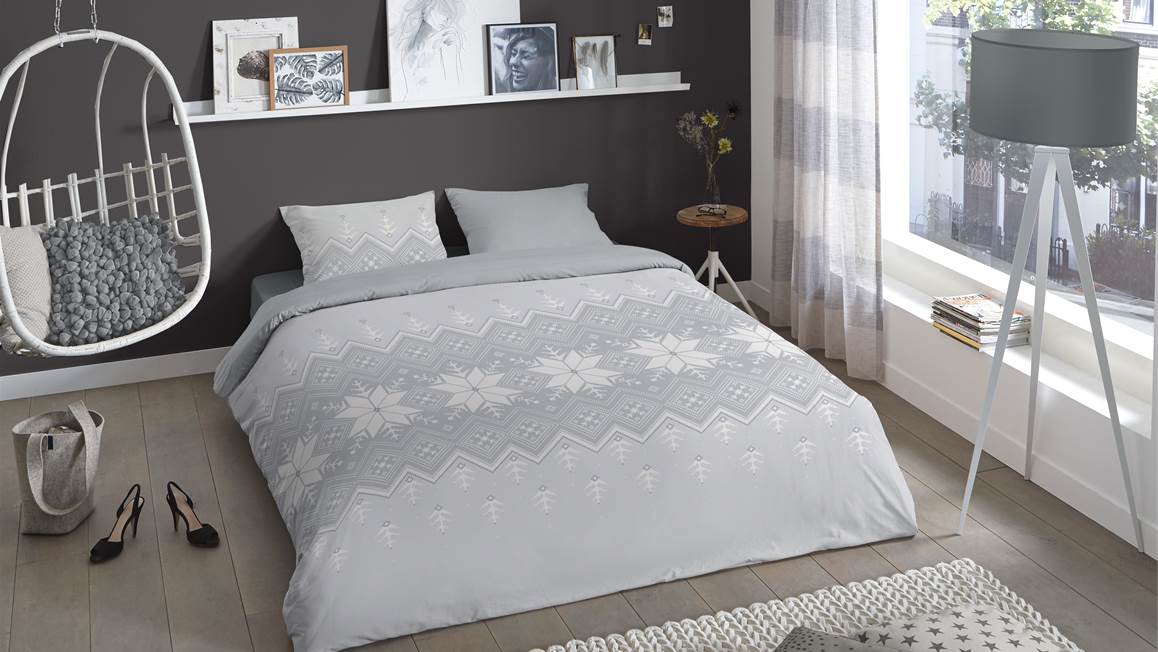 Good Morning Flocon housse de couette en flanelle