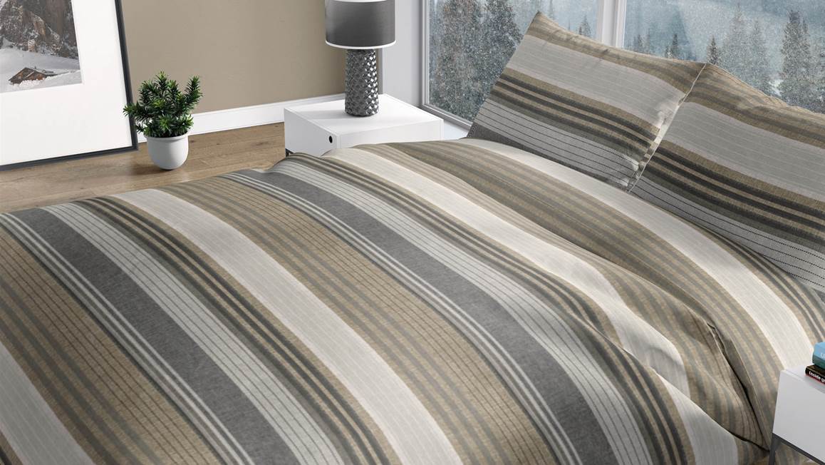 Romanette Merano housse de couette en flanelle