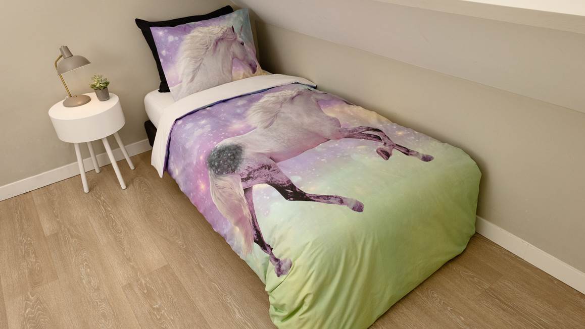 Snoozing Wonderland housse de couette en flanelle