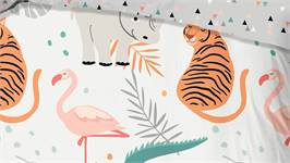 Good Morning Zoo housse de couette
