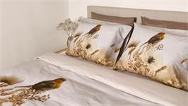 Snoozing Pavot Blanc housse de couette