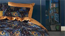 De Witte Lietaer Paon housse de couette jaune curry