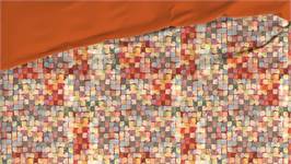Satin d'Or Mosaic housse de couette