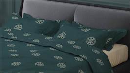 Romanette Flocons housse de couette en flanelle