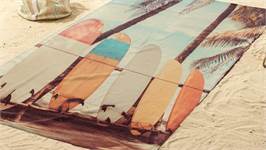 Good Morning Vintage Surf serviette de plage