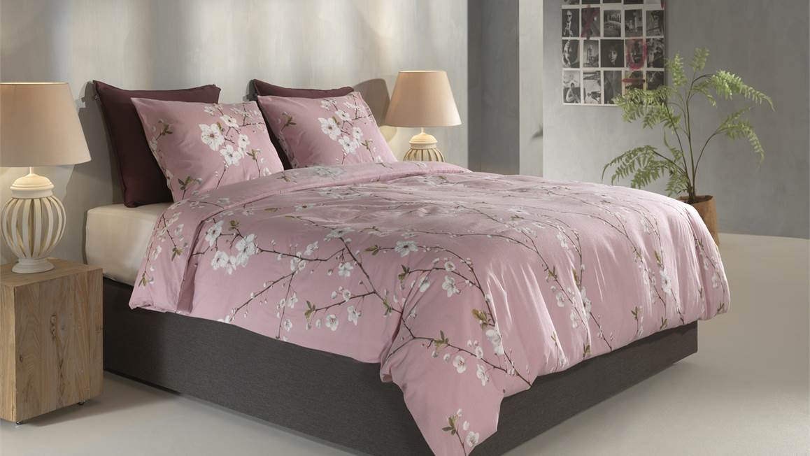 Zohome Rossa housse de couette en flanelle rose