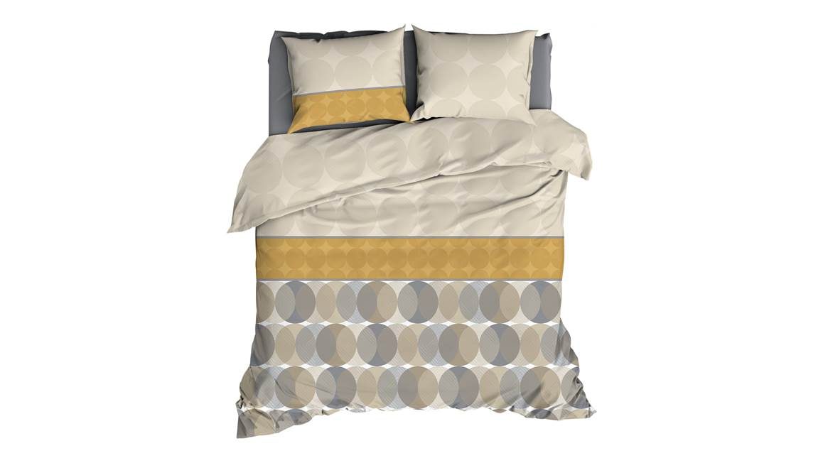 Satin d’Or Cercles housse de couette