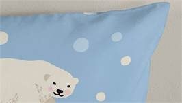 Good Morning Polar Bear housse de couette en flanelle