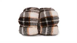 Unique Living Tris plaid polaire