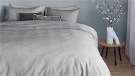 Snoozing Flanel Uni housse de couette en flanelle