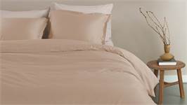 Snoozing Satin Uni housse de couette