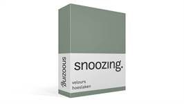Snoozing drap-housse velours