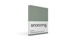 Snoozing taies d'oreiller coton 57 fils (lot de 2)