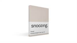 Snoozing taies d'oreiller flanelle (lot de 2)