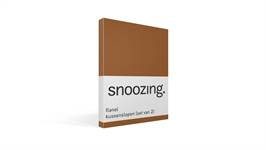 Snoozing taies d'oreiller flanelle (lot de 2)