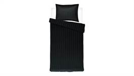 Papillon Uni Satin housse de couette noir