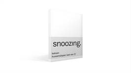 Snoozing taies d'oreiller coton 57 fils (lot de 2)