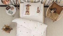 SNURK Furry Friends housse de couette en flanelle