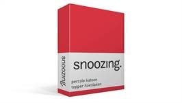 Snoozing drap-housse surmatelas en percale de coton