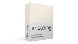 Snoozing drap-housse surmatelas en percale de coton