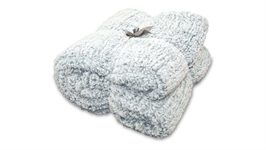 Unique Living Knut plaid polaire bleu