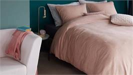 Beddinghouse Frost housse de couette en flanelle rose poudré