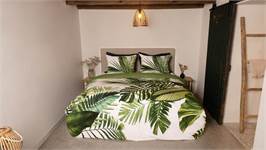 Snoozing Palm Leaves housse de couette