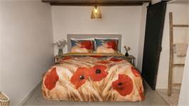 Snoozing Coquelicot housse de couette