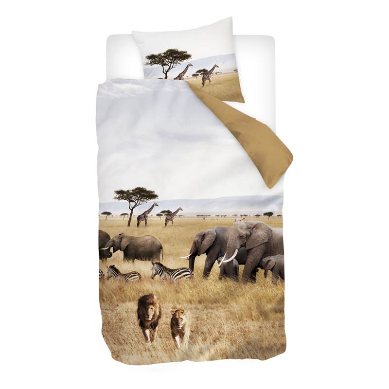 Snoozing Animaux de la Savane housse de couette